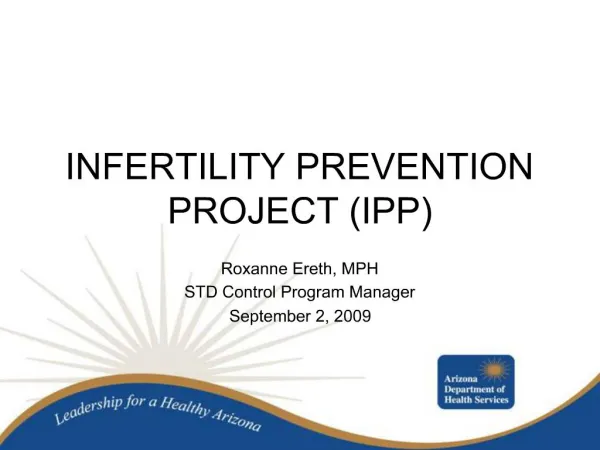 INFERTILITY PREVENTION PROJECT IPP