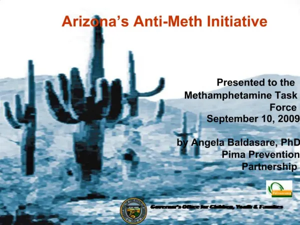 Arizona s Anti-Meth Initiative
