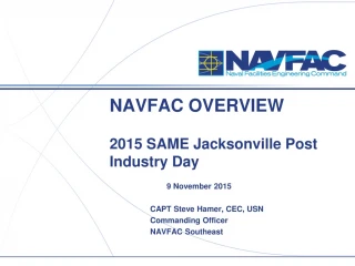 NAVFAC OVERVIEW 2015 SAME Jacksonville Post Industry Day - slide 1