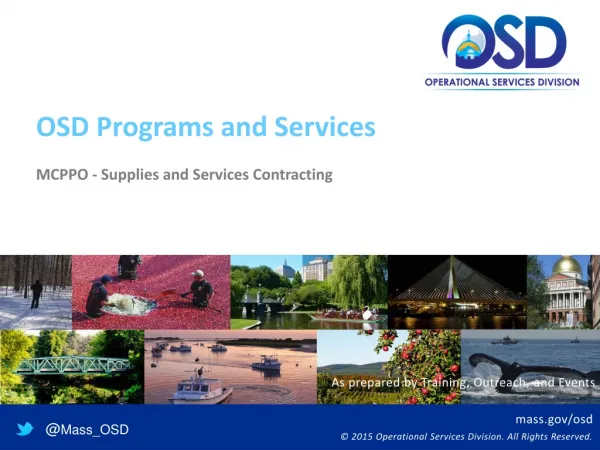 OSD Programs and Services