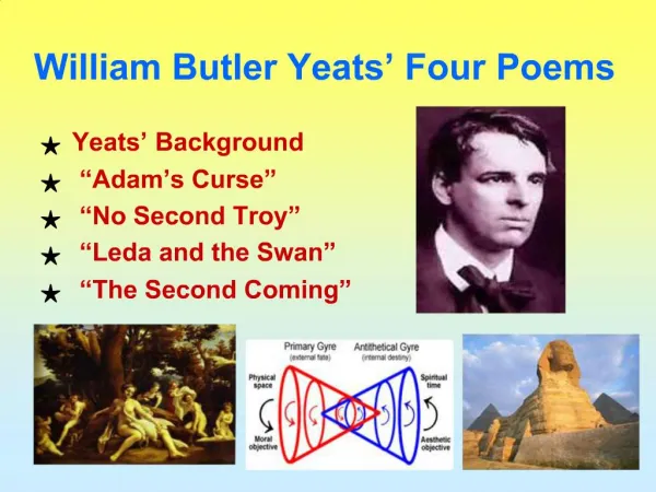 William Butler Yeats Four Poems