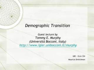 Demographic Transition - slide 1