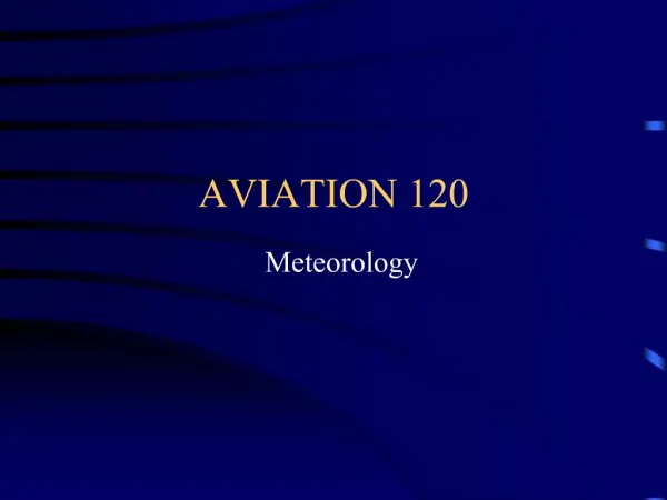 AVIATION 120