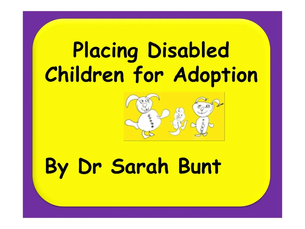 placing disabled children for adoption