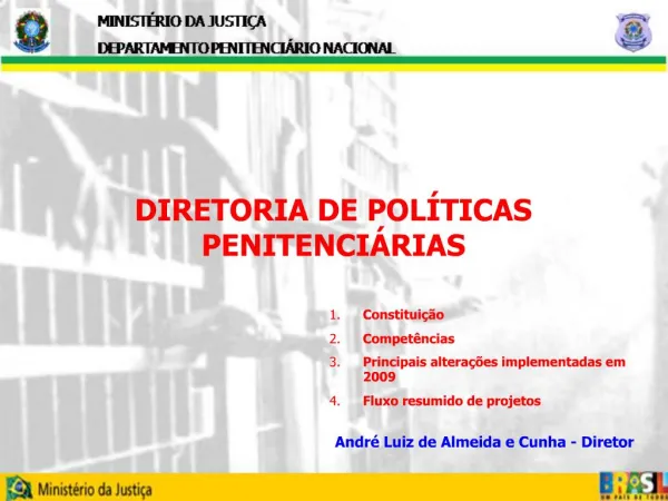 DIRETORIA DE POL TICAS PENITENCI RIAS