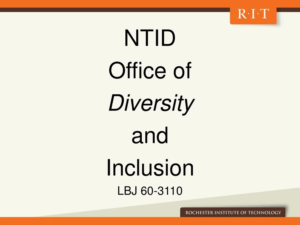 ntid office of diversity and inclusion lbj 60 3110