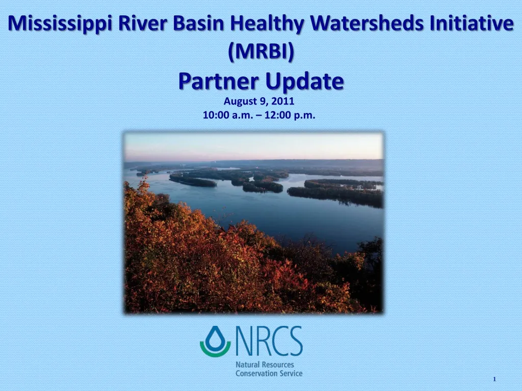 mississippi river basin healthy watersheds initiative mrbi partner update