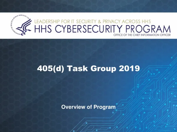 405(d) Task Group 2019