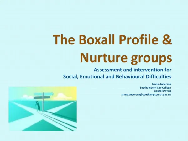 The Boxall Profile & Nurture groups