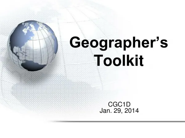 Geographer’s Toolkit