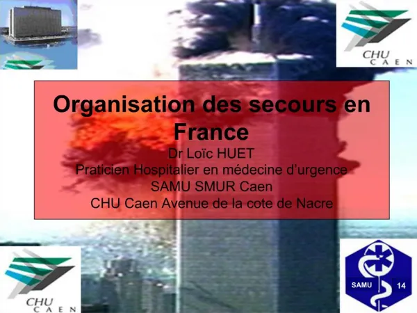 Organisation administrative des secours en France
