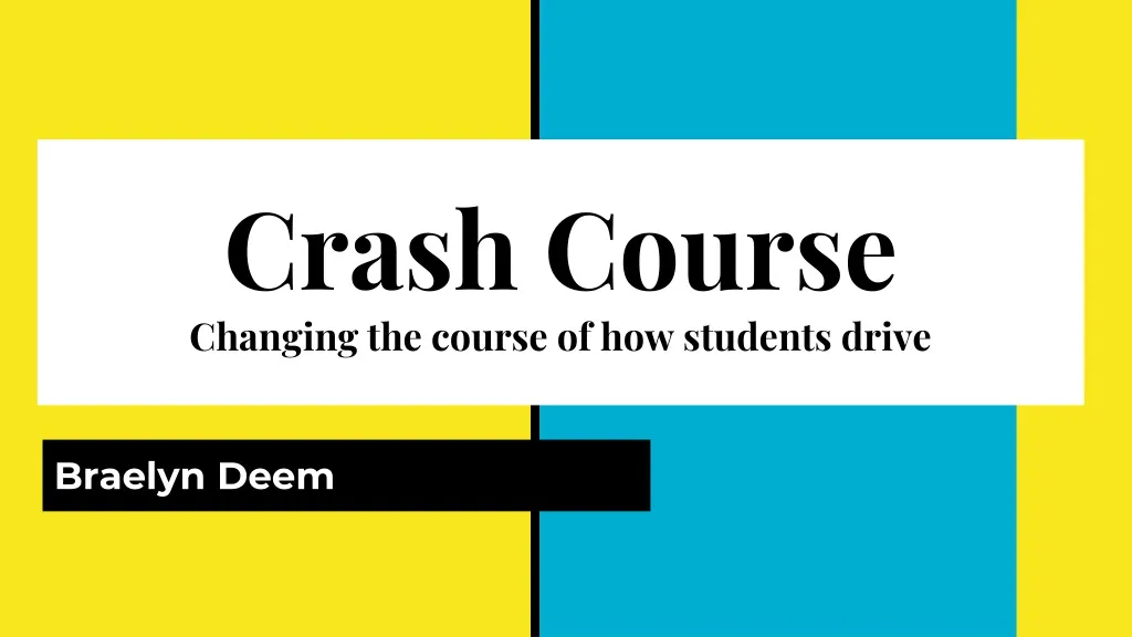 crash course changing the course of how students drive