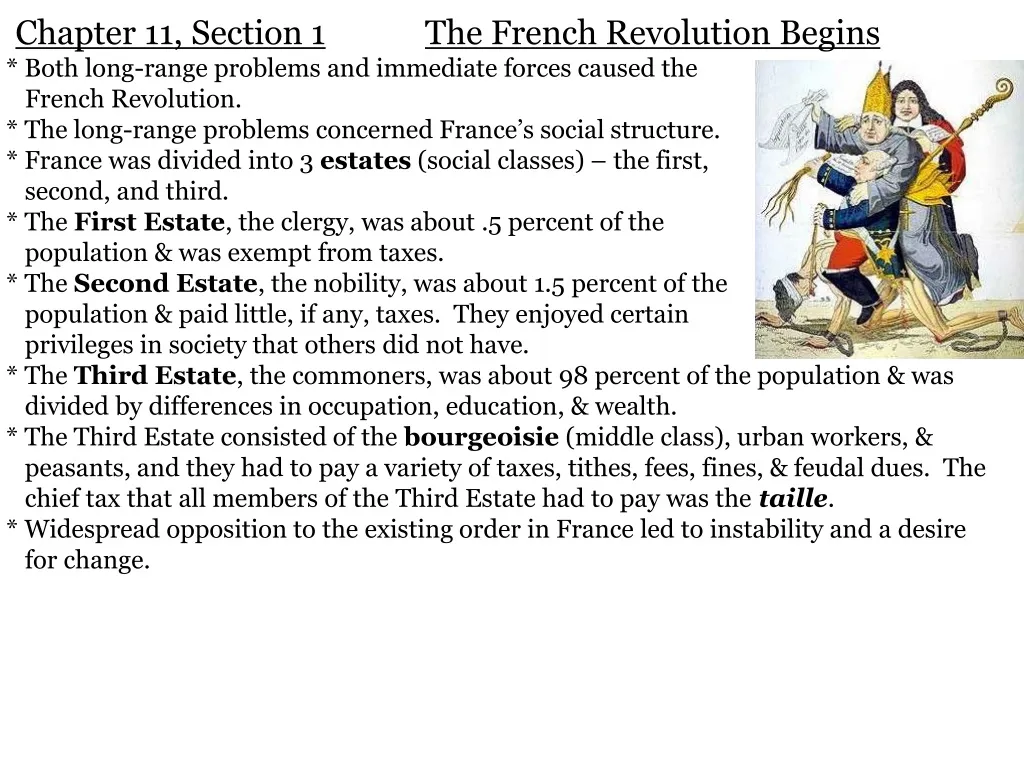 chapter 11 section 1 the french revolution begins