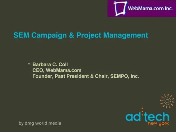 SEM Campaign Project Management