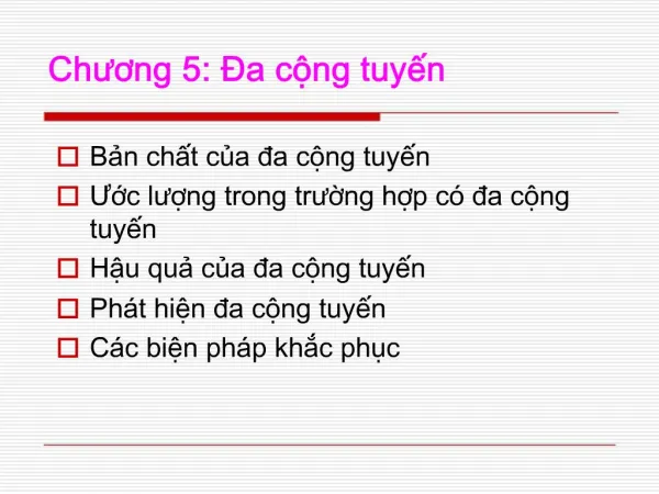 Chuong 5: a cng tuyn