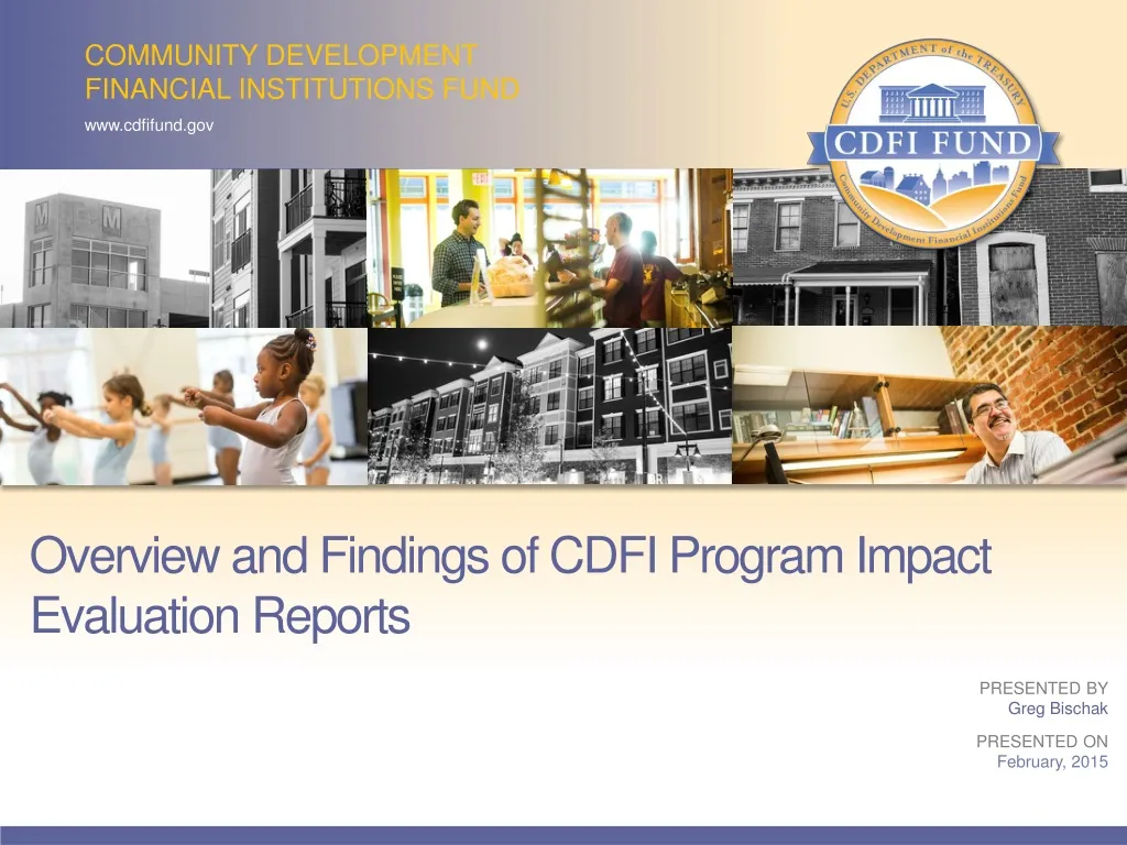 overview and findings of cdfi program impact evaluation reports