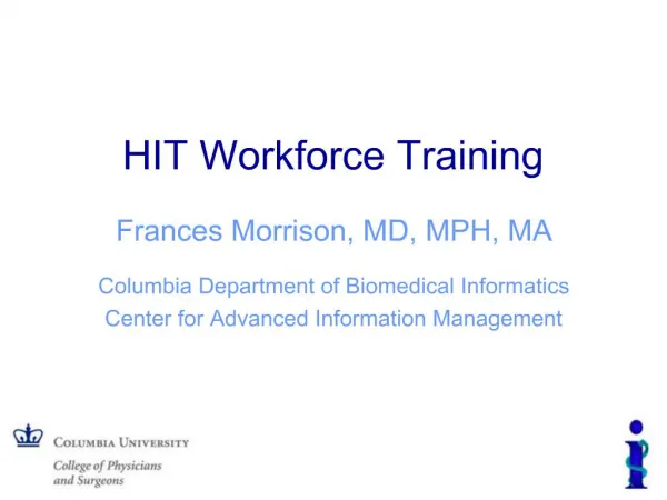 HIT Workforce Training