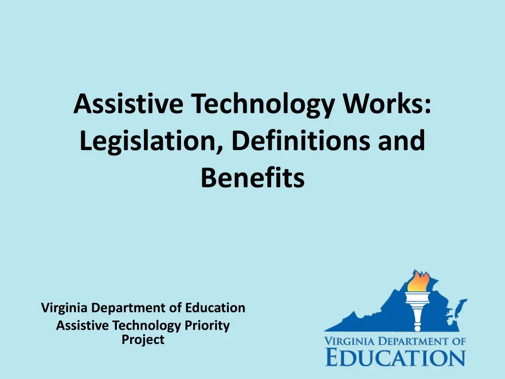assistive technology works legislation definitions and benefits