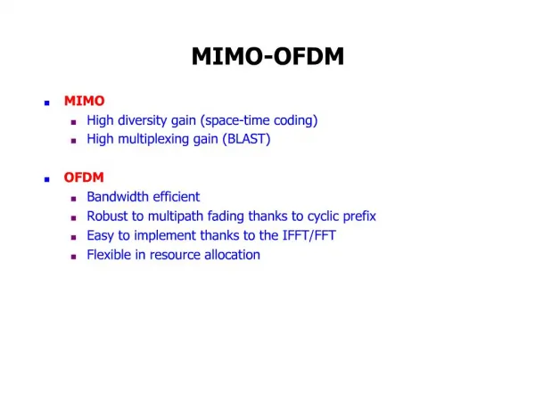 MIMO-OFDM