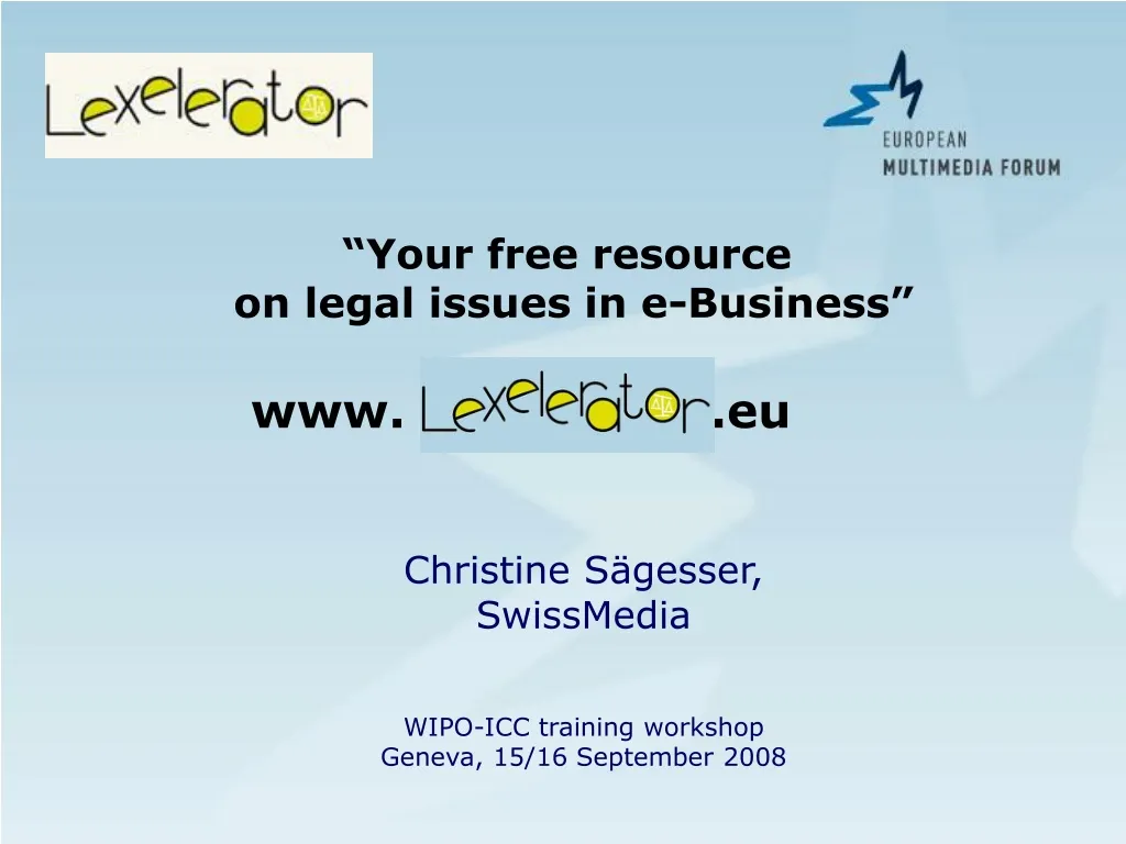 your free resource on legal issues in e business