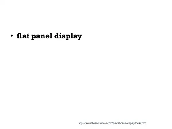 flat panel display