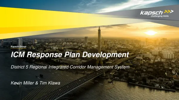 ICM Response Plan Development