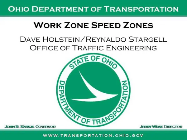 Work Zone Speed Zones