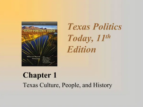 Texas Politics Today, 11th Edition