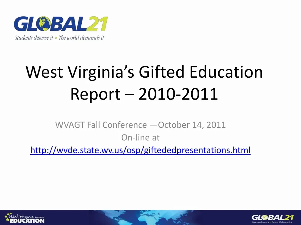 west virginia s gifted education report 2010 2011