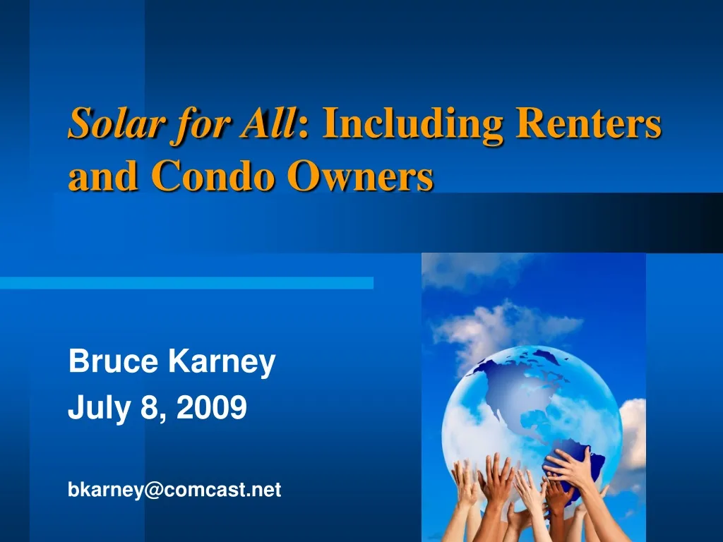 solar for all including renters and condo owners