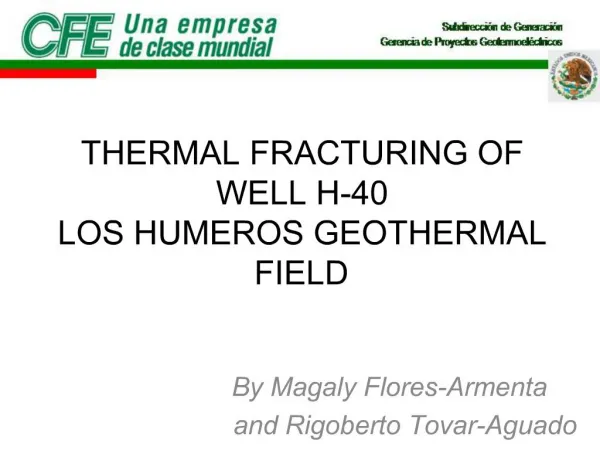 THERMAL FRACTURING OF WELL H-40 LOS HUMEROS GEOTHERMAL FIELD
