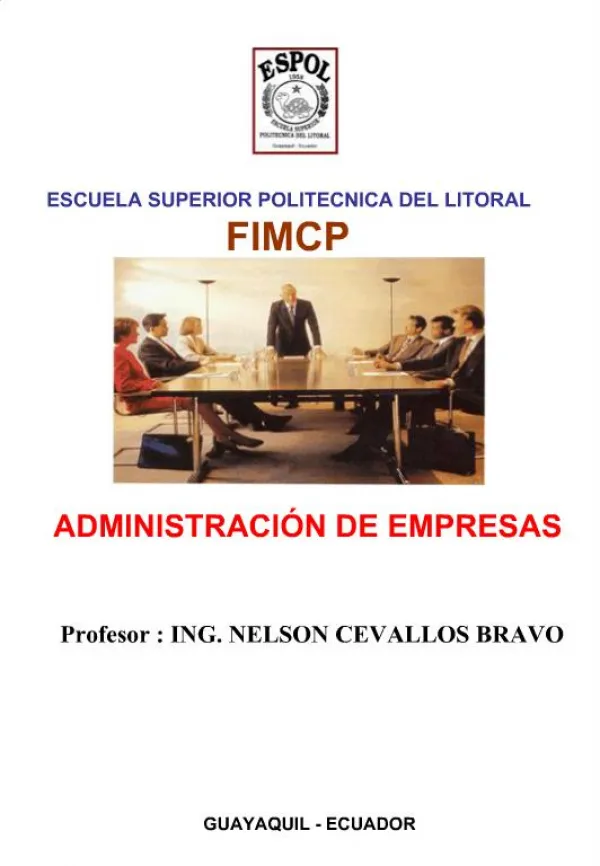 ESCUELA SUPERIOR POLITECNICA DEL LITORAL FIMCP
