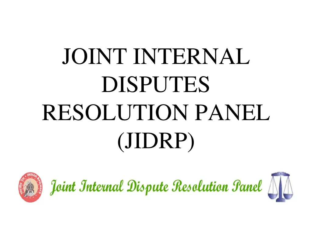 joint internal disputes resolution panel jidrp