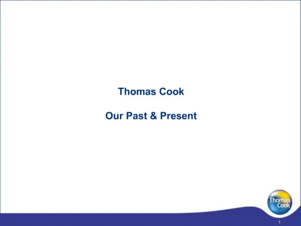 Thomas Cook Our Past Present