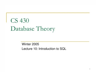 CS 430 Database Theory - slide 1