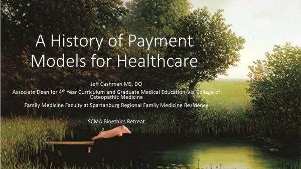 A History of Payment Models for Healthcare
