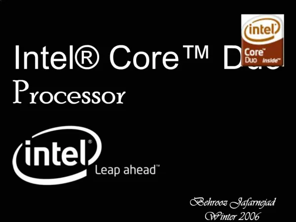 Intel Core Duo Processor