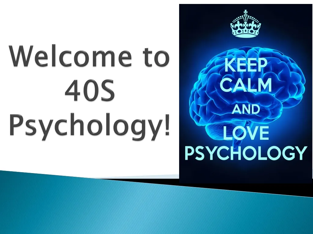 welcome to 40s psychology