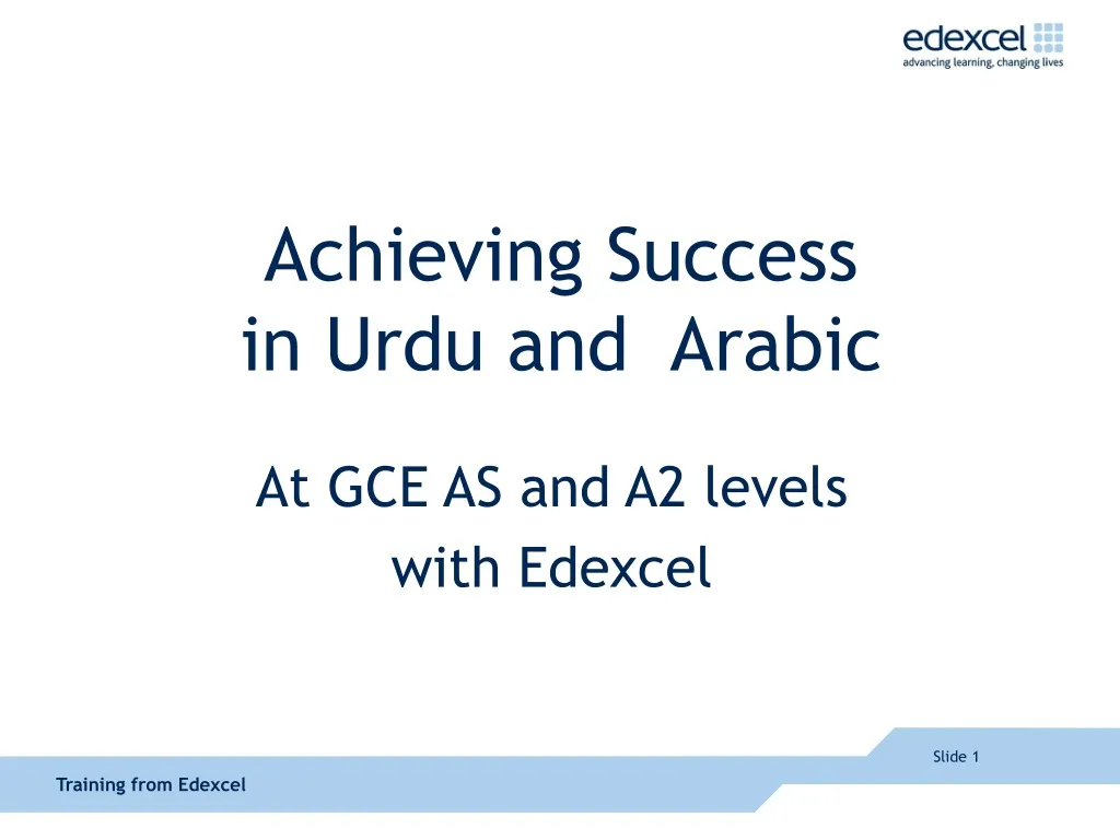 achieving success in urdu and arabic