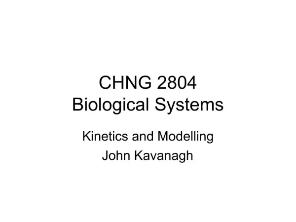 CHNG 2804 Biological Systems