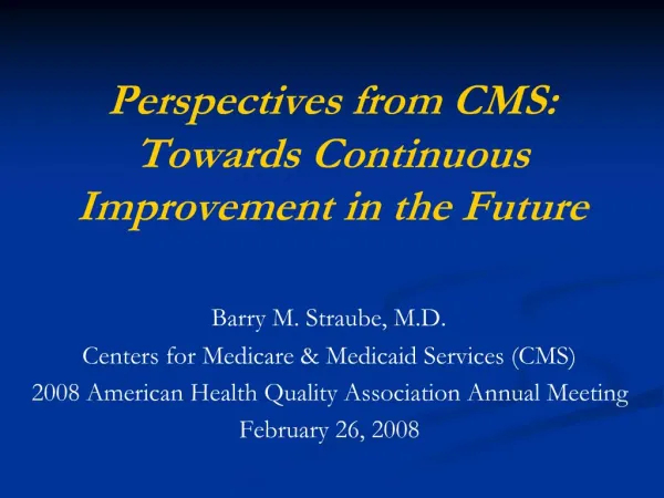 Perspectives from CMS: Towards Continuous Improvement in the Future