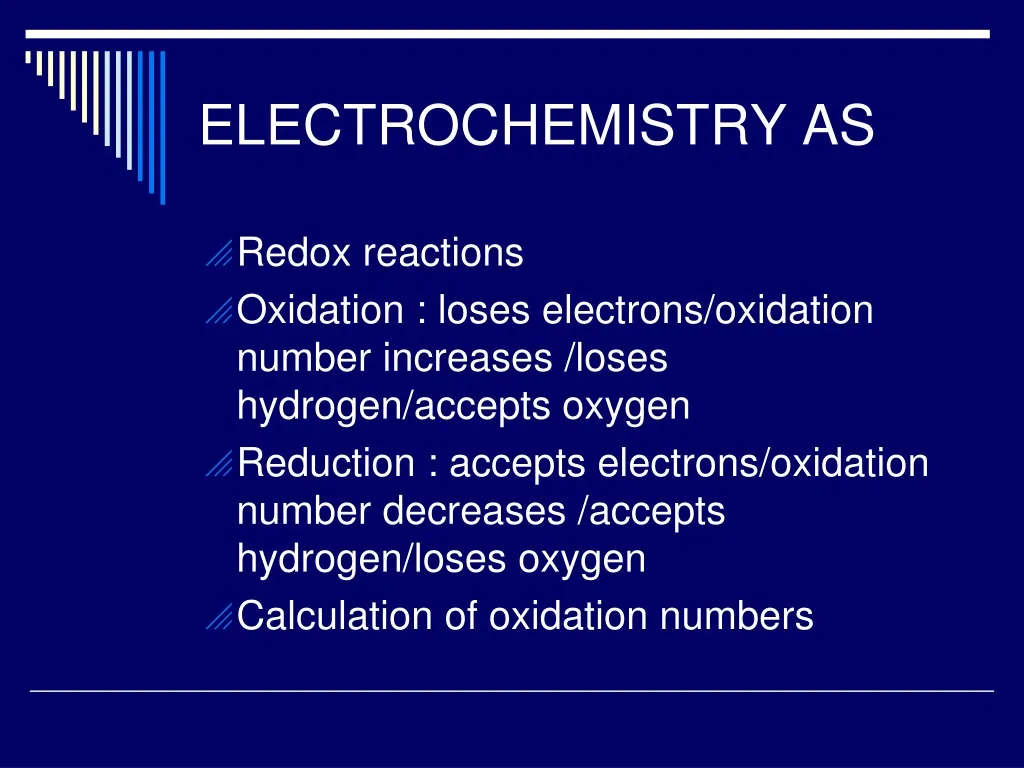 electrochemistry as