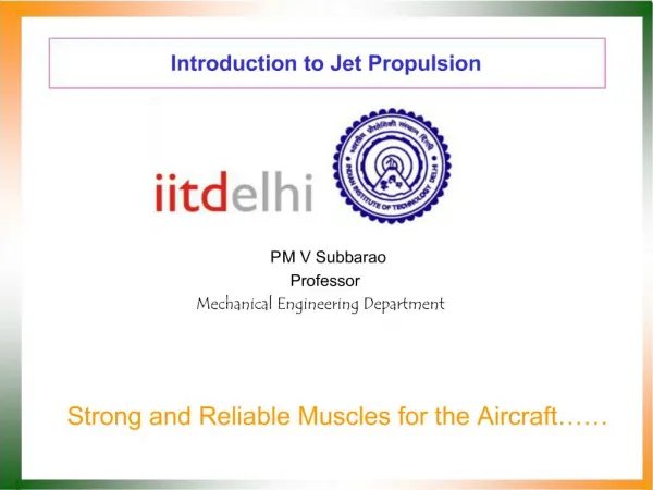 Introduction to Jet Propulsion