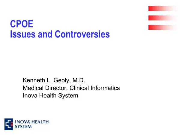 CPOE Issues and Controversies