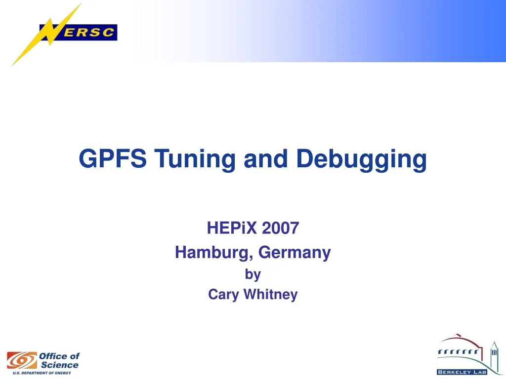 gpfs tuning and debugging