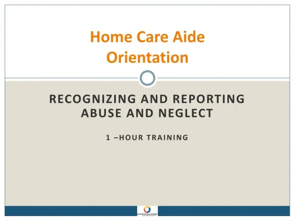 Home Care Aide Orientation