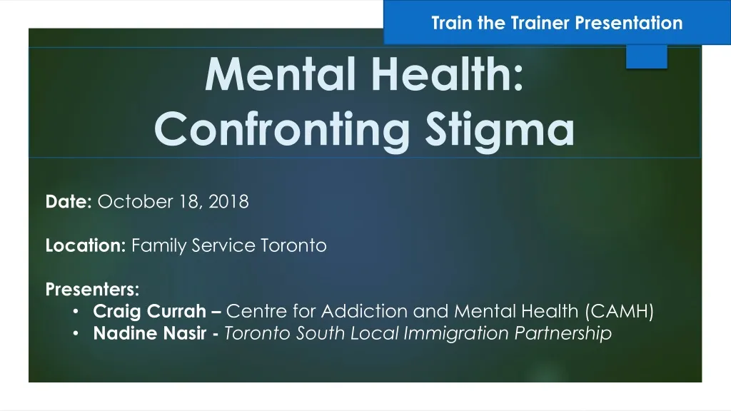 mental health confronting stigma