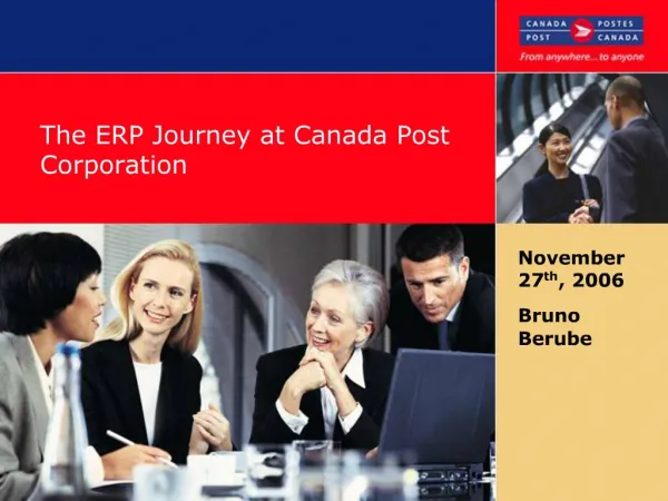 The ERP Journey at Canada Post Corporation