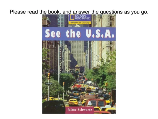 Please read the book, and answer the questions as you go.
