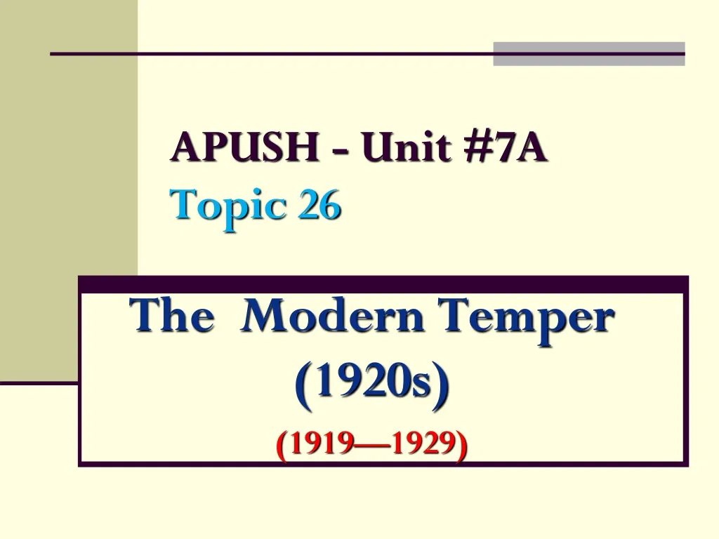 apush unit 7a topic 26